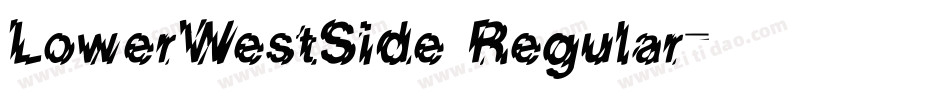 LowerWestSide Regular字体转换